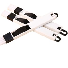 家居窗户窗槽凹槽清洁刷纱窗清洗工具 槽沟小刷子带簸箕缝隙刷