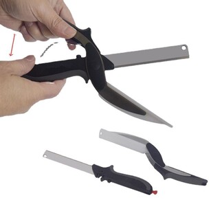 Cross-border Foreign Trade Household Kitchen Vegetable Food Scissors Multi-functional Food Two-in-One Smart Chopper
