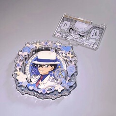 名探偵コナン周辺の怪盗キッド高颜値58mmバッジのバックパックのストラップが親友を送った