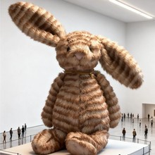 致臻系列金标邦尼兔/虎皮邦尼兔/毛绒玩具宝宝安抚玩偶万圣节