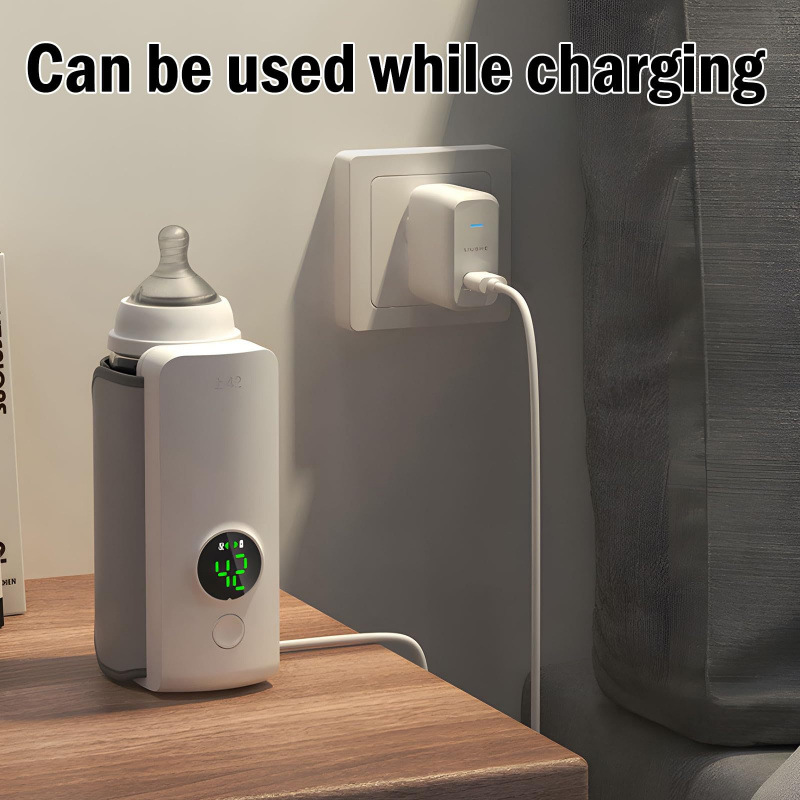 Cross-Border Wireless Heating Milk Bottle USB Power Storage Heating Portable Constant Temperature Milk Warmer Milk Bottle Artifact