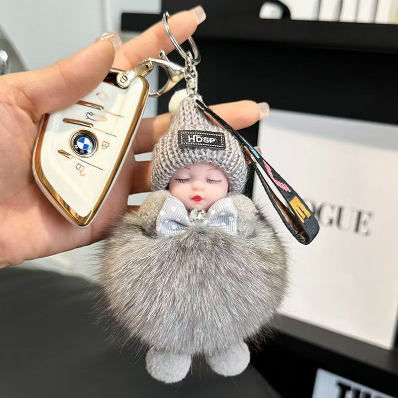 インターネット有名人の睡眠人形キーホルダーペンダントハイエンドの新しいカップル男性と女性のバッグぬいぐるみ誕生日ギフトペンダント|undefined