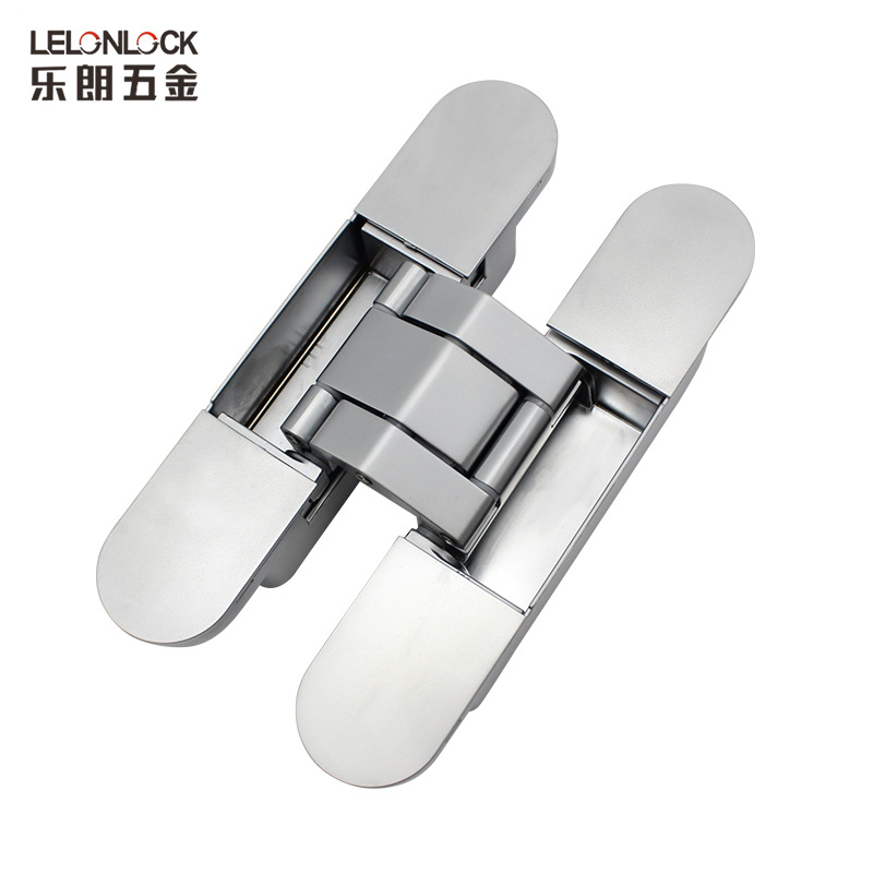 Bisagra oculta de puerta plegable tipo H de estilo europeo, ajustable en tres dimensiones, bisagra oculta para puerta interior de 60 kg, bisagra de puerta cruzada.