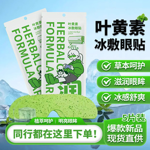 Lutein Ice Eye Patch Eye Mask Cooling Ice Sensation Relieves Eye Fatigue Acupoint Cold Compress Hydrogel Eye Protection Patch