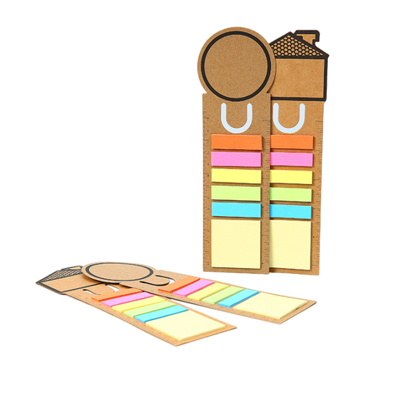 Nota hueca en forma de U personalizada colgante estudiante etiqueta de índice etiqueta de post-it creativa N veces etiqueta de impresión logotipo