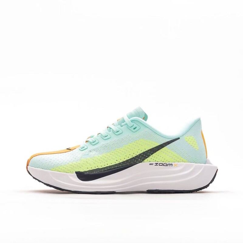 Pure Original Pegasus Plus 4Th Generation Running Shoes for Men and Women, Mesh Breathable, Wear-Resistant, Non-Slip Sports Shoes, Height-Increasing, White and Green