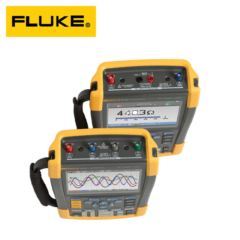 福禄克F190-102/S手持式示波器F190-102AU/S便携式数字显示示波表