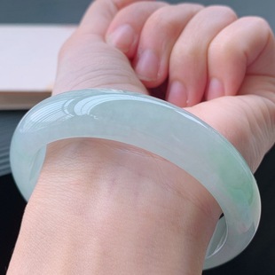 Thin organic emerald women's bracelet jade, ice imitation