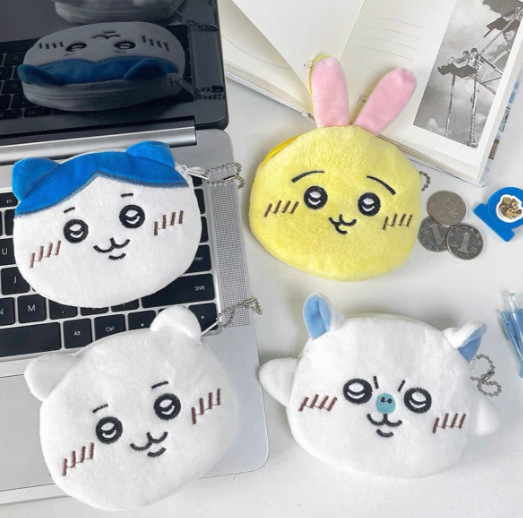 Cartoon Anime Plush 3D Coin Purse Zipper Round Storage Bag Keychain Pendant Gift Student Earphone Bag Cartoon Anime Plush 3D Coin Purse Zipper Round Storage Bag Keychain Pendant Gift Student Earphone Bag