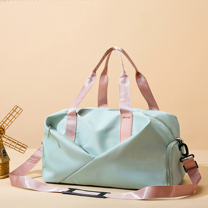 Bolsa de viaje de gran capacidad para mujeres bolsas de equipaje de viaje corto para hombres bolsas de viaje portátiles ligeras separación seca y húmeda bolsa deportiva de fitness