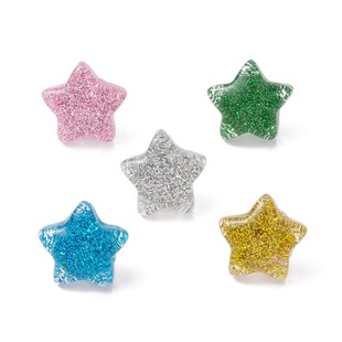 Cross-border Amazon best selling new fashion simple cute resin onion powder five-pointed star pushpin accessories wholesale