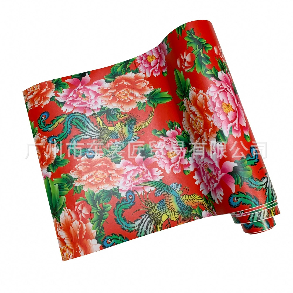 Самоклеящаяся пленка для изменения цвета кузова автомобиля Северо-Восточная большая Цветочная куртка автомобильные наклейки в китайском стиле Меняющие цвет наклейки боковая Юбка передняя крышка автомобиля гирлянда