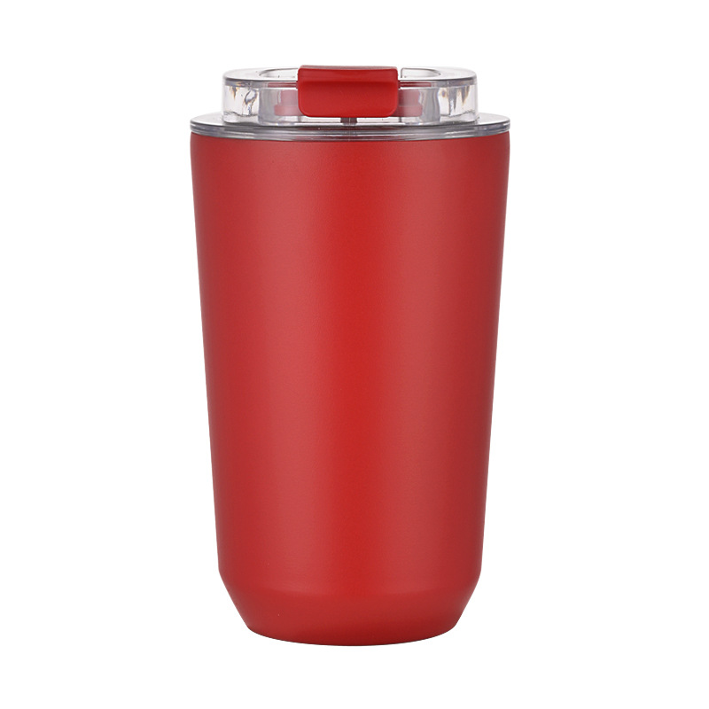 Nuevos productos transfronterizos 304 tazas de café de acero inoxidable tazas de vacío portátiles creativas y simples tazas de agua DIY en stock image 9