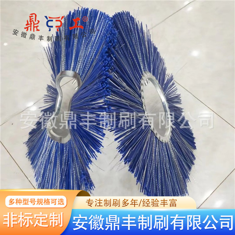 可定圆形清扫扫雪刷片 尼龙丝钢丝混合扫雪刷 各种环卫刷片