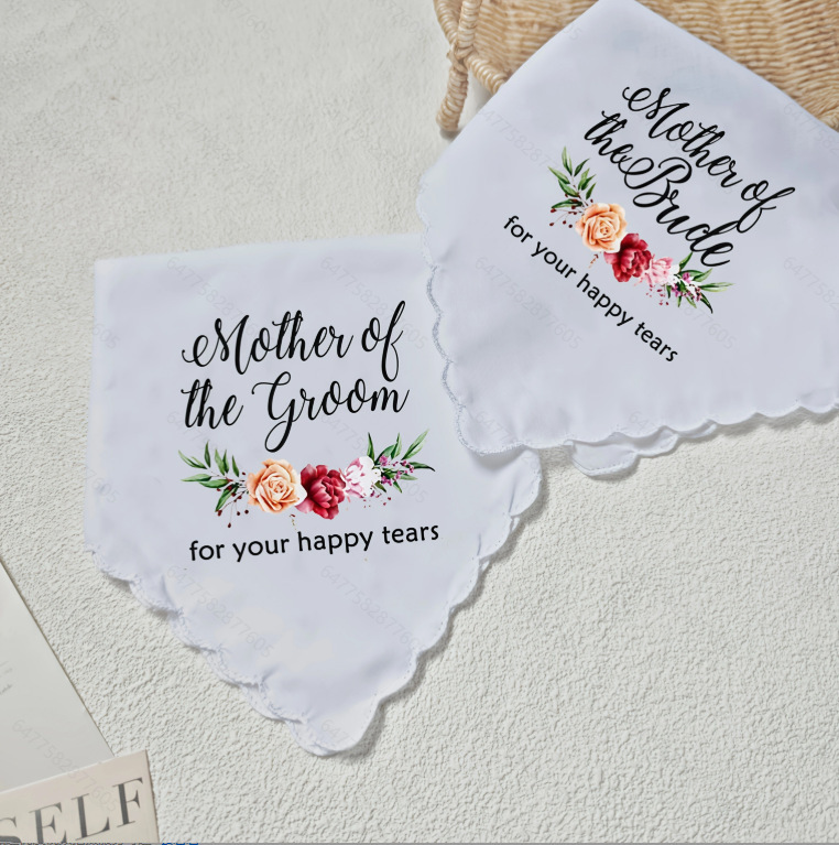 跨境新品2pcs Mother of the groom/Mother of the Bride 小手帕|undefined