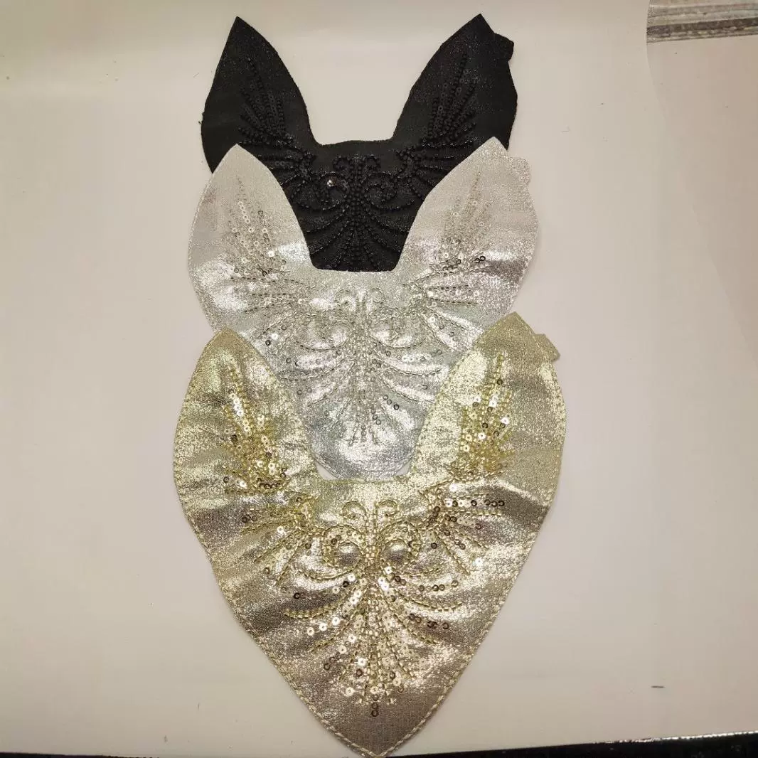 2023 новый воротник тяжелый жемчуг вышивка ткань наклейки невеста свадебное платье детская одежда вышивка блестками вышивка DIY декоративный воротник