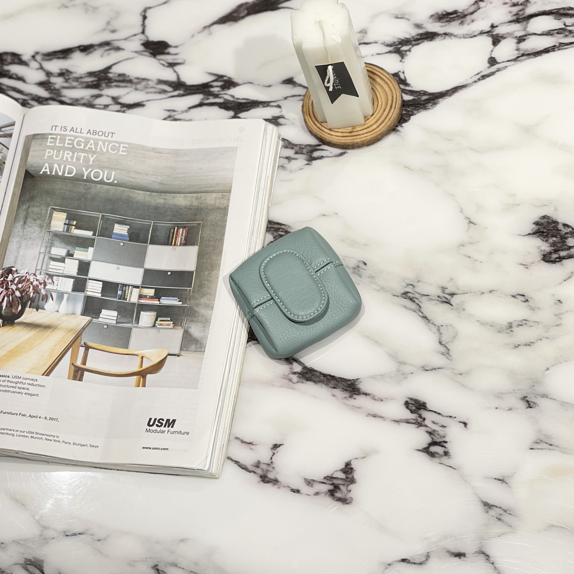 Monedero de cuero genuino primera capa de piel de vaca mini billetera de almacenamiento clave transfronteriza pequeña billetera de piel de vaca de las mujeres