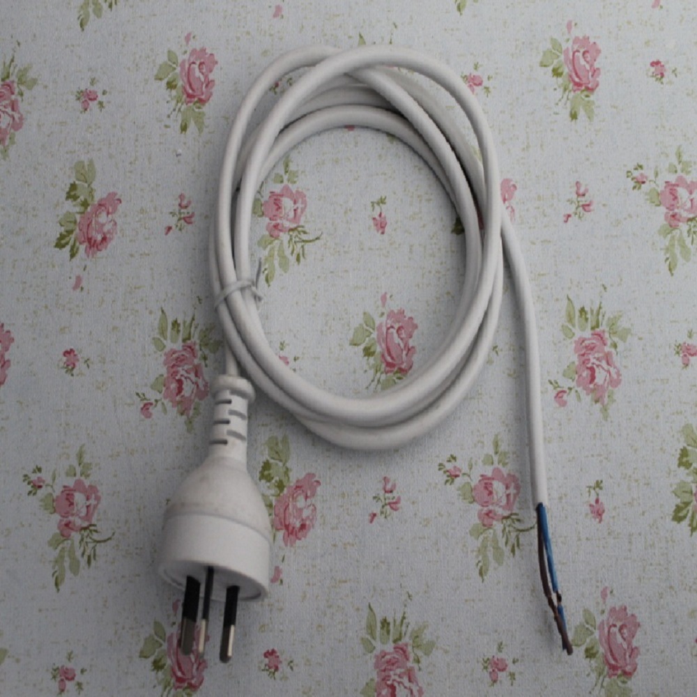 主要生产销售澳三插澳八插白色两芯三芯圆线扁线SAA 认证电源线材