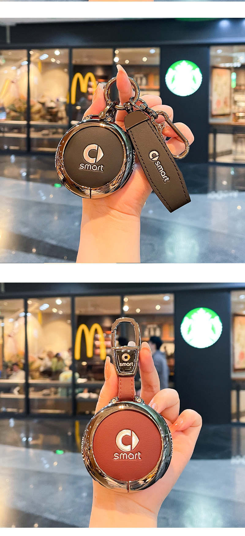 Suitable for Mercedes-Benz Smart Elf # 1 Key Cover No. 1 Smart Shell # 3Rd Brabus Pro Car Buckle Case