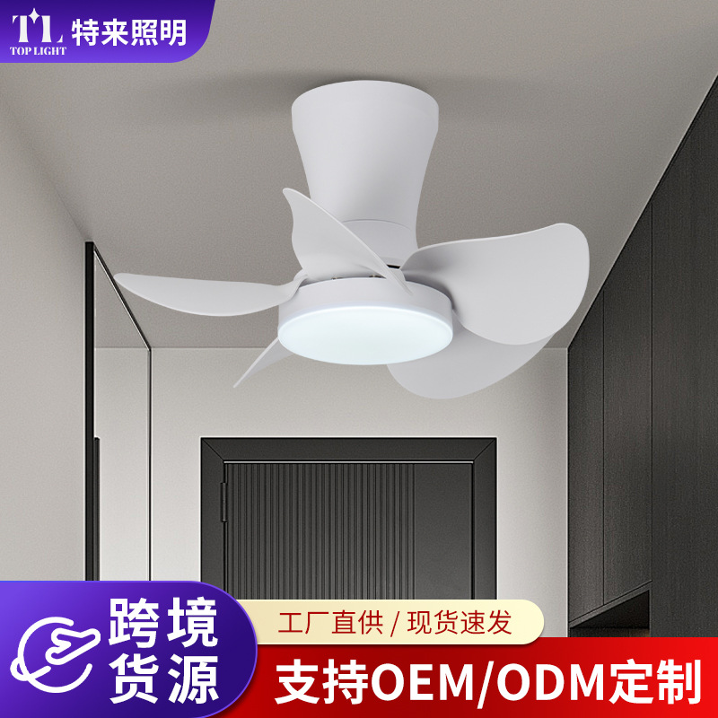 Ventilador de Techo con Luz de ABS y Cobre, Silencioso y Protección Ocular, para Sala de Estar y Dormitorio