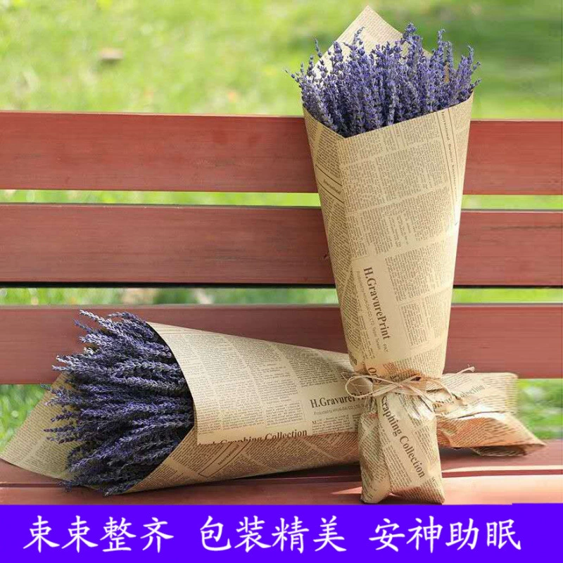 Букет сушеных цветов лаванды для сна, предметы домашнего обихода, домашний интерьер гостиной, украшения из чистых натуральных сушеных цветов