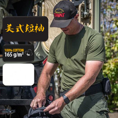 新しいアメリカンミリタリースタイル体力トレーニング服夏通気性軍事ファン半袖特殊部隊戦術 Tシャツアメリカ軍半袖