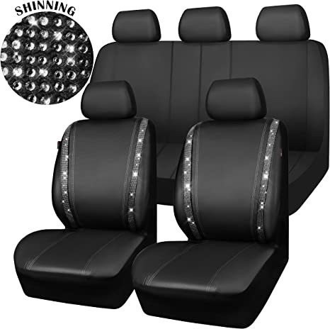 Source Manufacturer Black Diamond-Studded Waterproof Car Seat Cover Full Set Amazon Temu Meike Duo Russia
