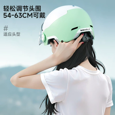 Motosiklet kaskı (dəbilqə) – dual-piece half helmet