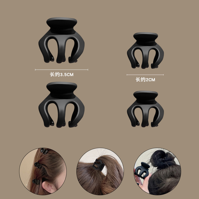 Caja de cabello de cola de caballo alta fija artefacto mágico bola cabeza agarrando clip de calabaza cabeza atrás anti-colapso pequeño tocado para mujeres