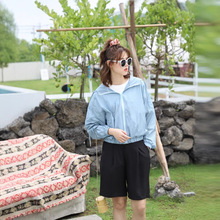 运动风外套女2024新款早秋百搭拉链连帽外套纯色休闲时尚通勤户外