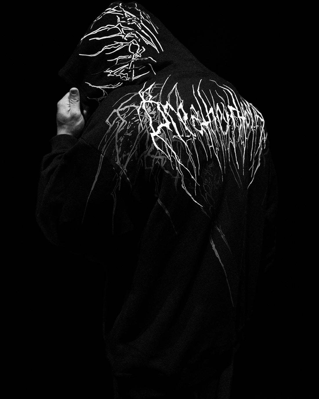 Breathe Divinity Dark Lightning Sweater Oversized Pullover Void Black