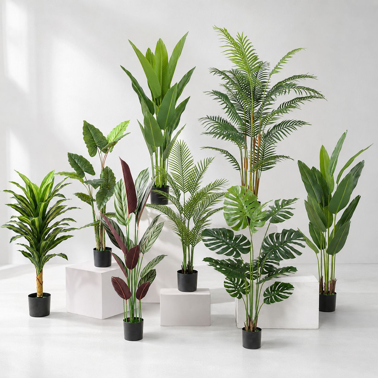 仿真绿植巴西木龟背叶大盆栽客厅室内植物装饰仿真树商场绿化造景
