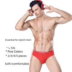 Men's Bag Pack Large Milk Silk Triangle Briefs Loose Breathable Sexy Men's Underwear Comfort Short Pants Head Street Vendor