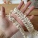 Cross-Border Wholesale Elastic Cotton Lace Lace Socks Accessories Skirt Decorative Edges Handmade DIY Fabric Pleated Edges