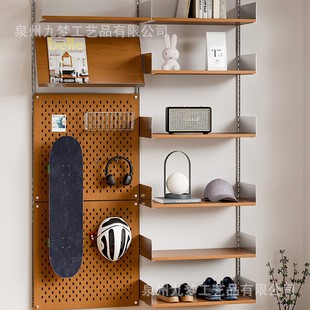 Foreign Trade Track Bookshelf Vitsoe Wall-Mounted Track Invisible Wall Storage Rack DIY Free Combination Suspension Module