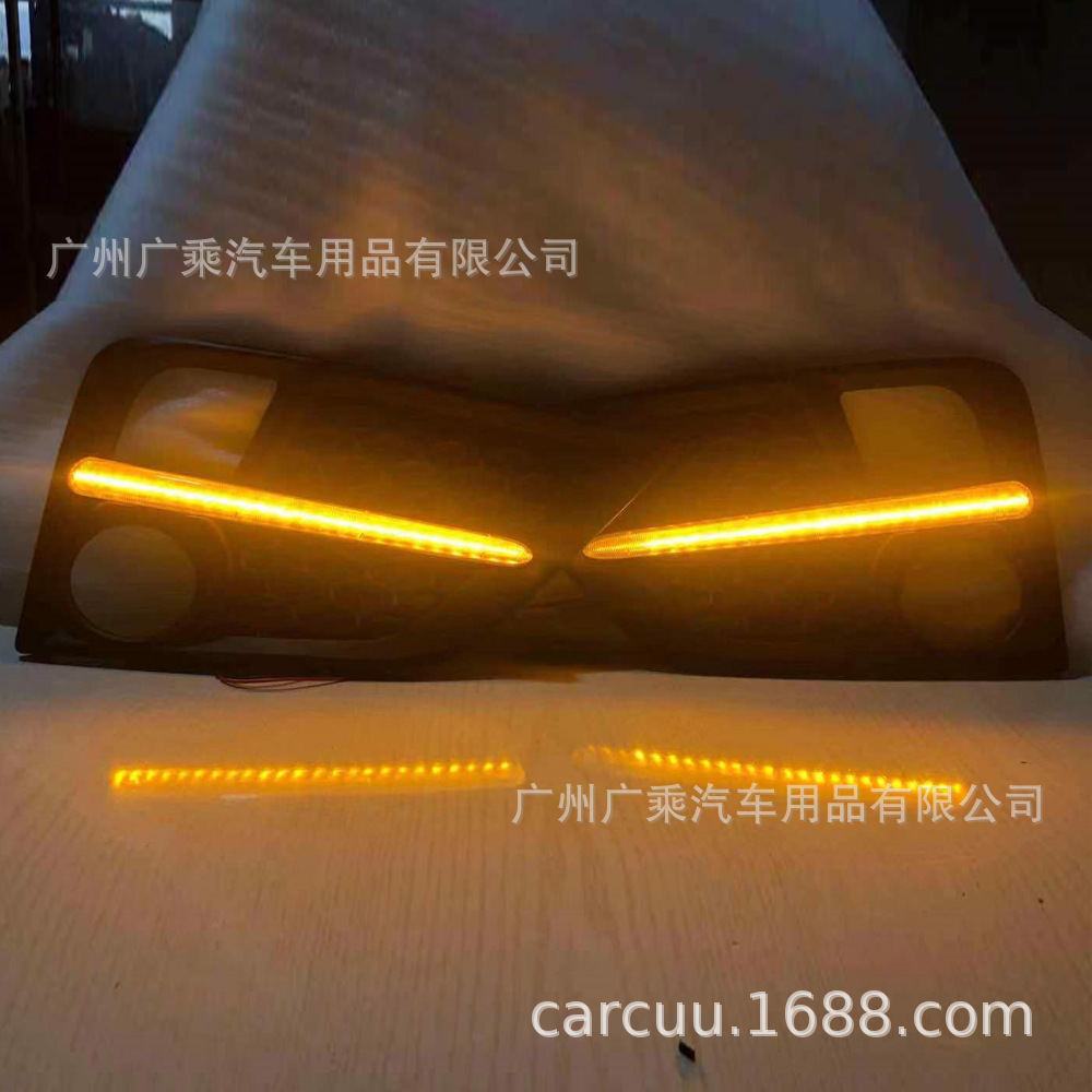 Adecuado para 18-20 Honda Odyssey luz diurna LED Luz de niebla Marco de dirección