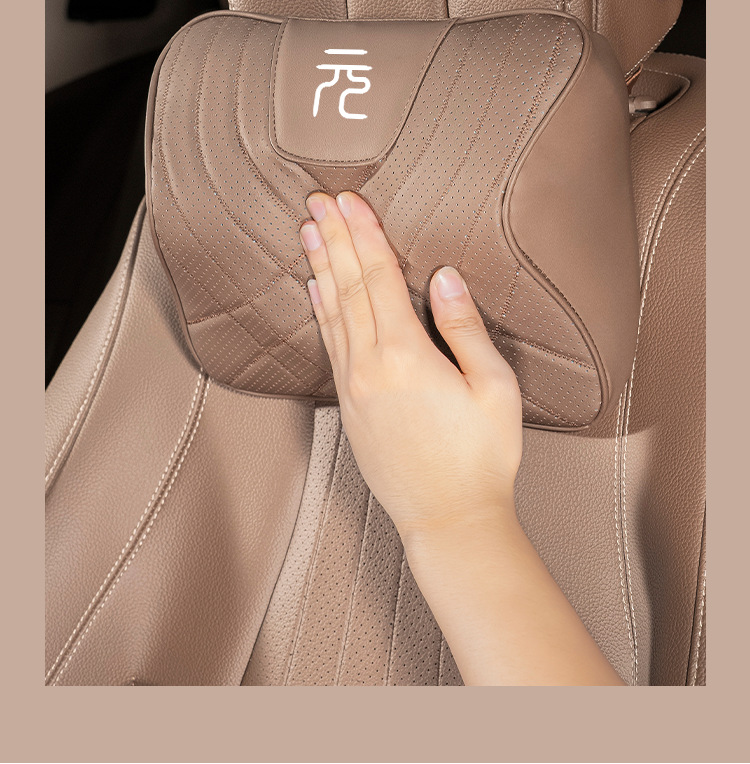 Suitable for BYD yuan PLUS car special headrest lumbar pillow neck pillow car seat pillow decorations
