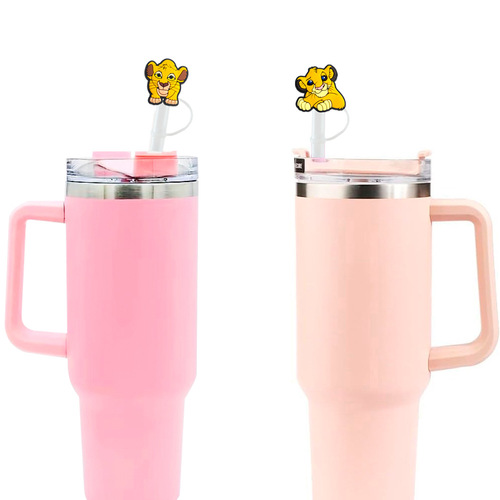 8/10mm Cute Cartoon Lion King 15 Styles Straw Cap Straw Plug Dustproof Cap Cartoon Straw Accessory Dust Cover