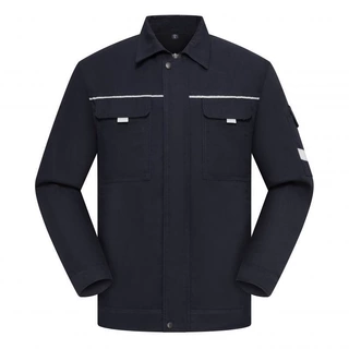 新款秋冬长袖工作服加厚工厂企业工装带棉里布建筑工地劳保服批发