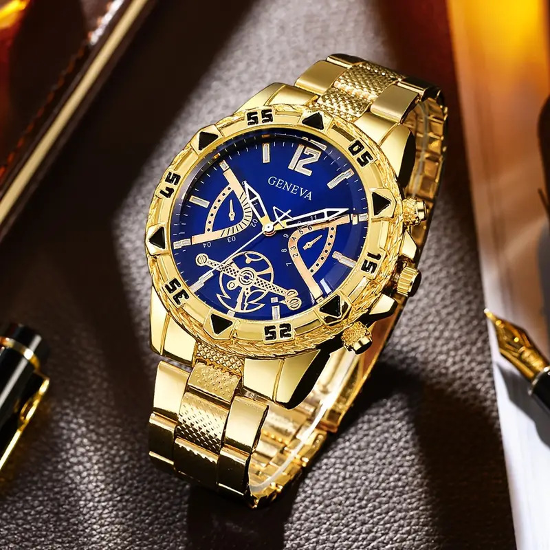 2025 foreign trade new fashion simple trend all-match quartz watch watch large dial alloy case men's watch 2025 foreign trade new fashion simple trend all-match quartz watch watch large dial alloy case men's watch