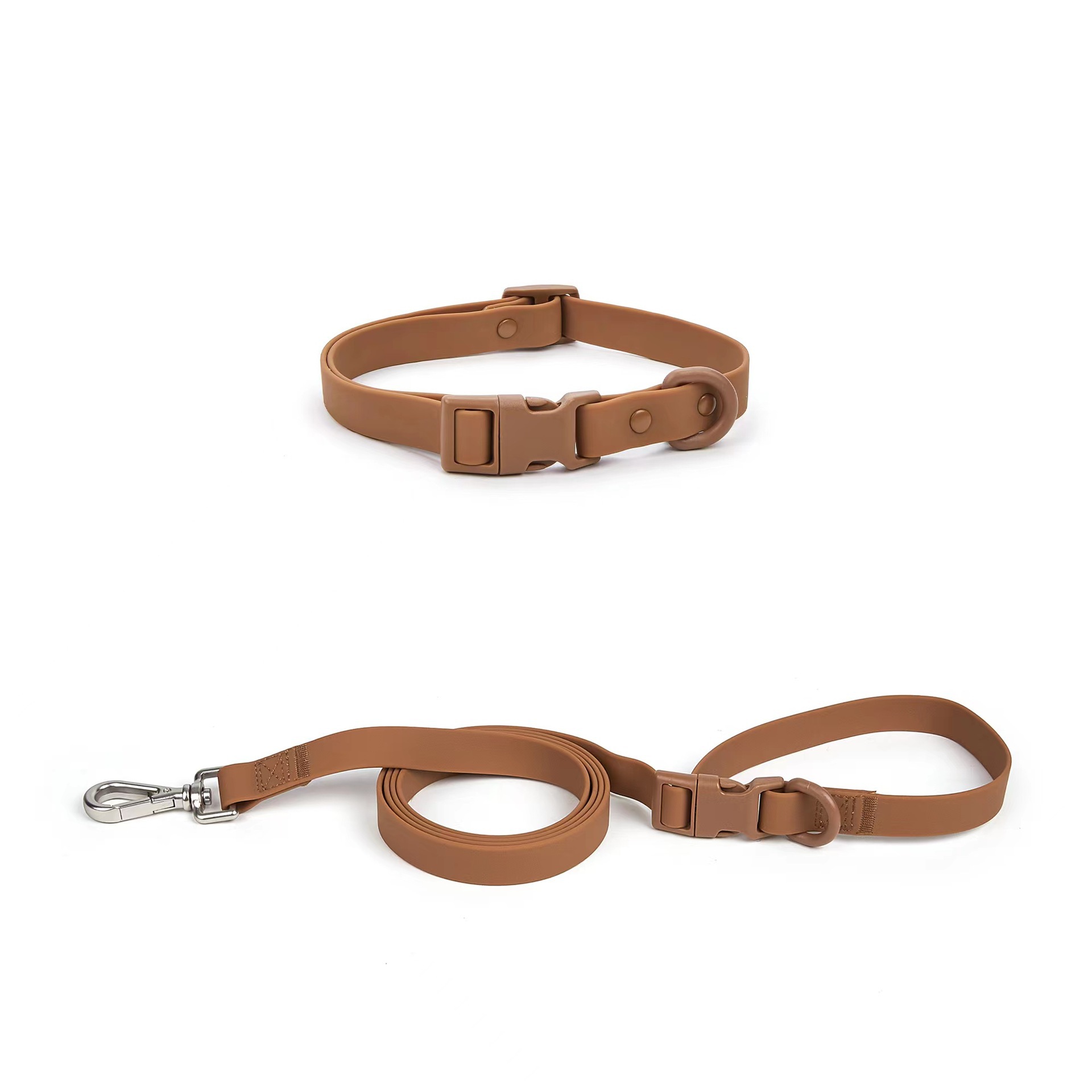 버클 스타일 커피 칼라 견인 세트