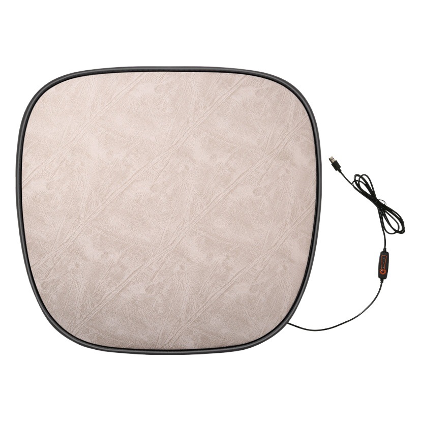 Winter warm multifunctional plush usb5V car heating cushion front single-piece seat electric heating small square