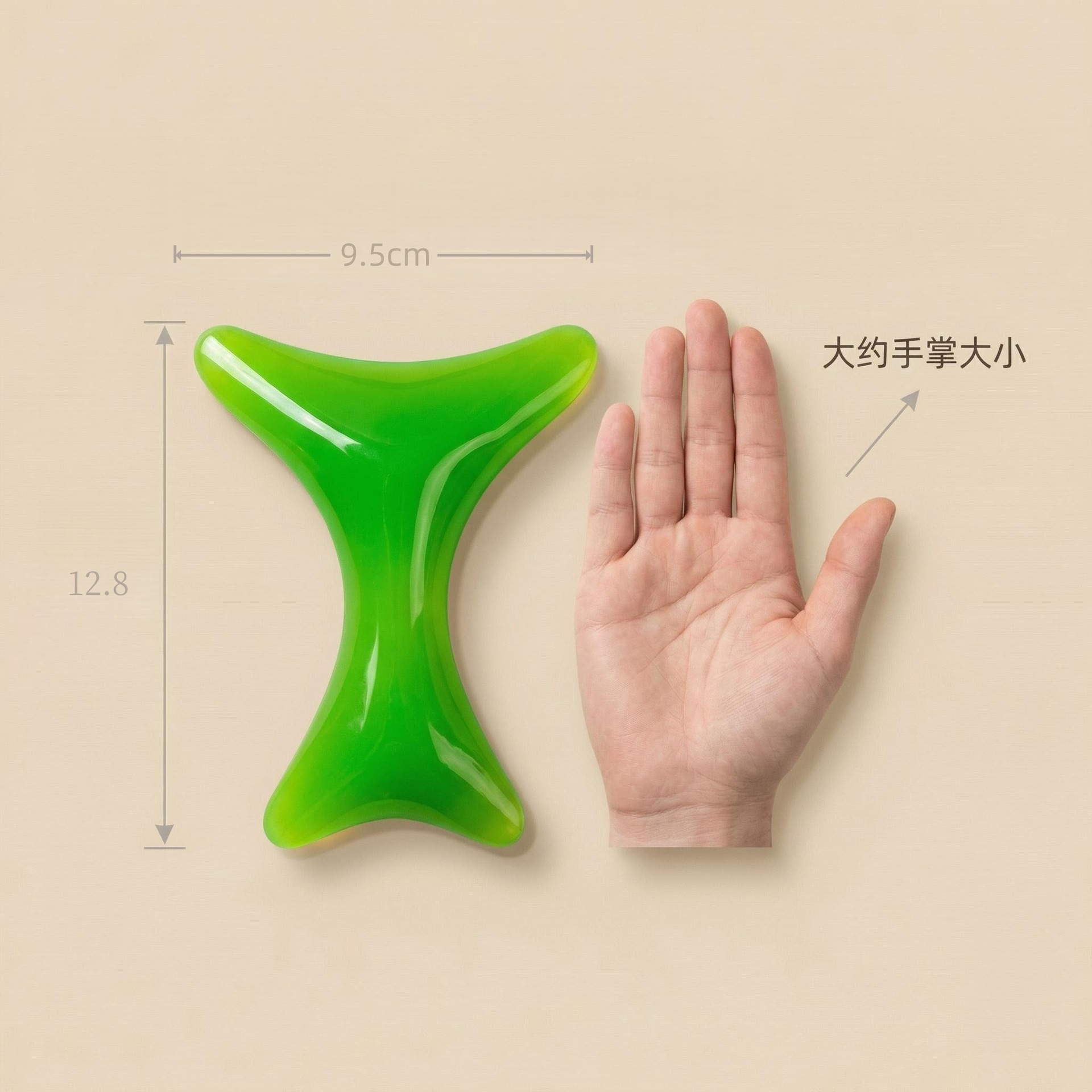 Resin Gua Sha Scraping Board Fish Bone Shape Neck Back Shoulder Leg Face Body Massage Tool in use