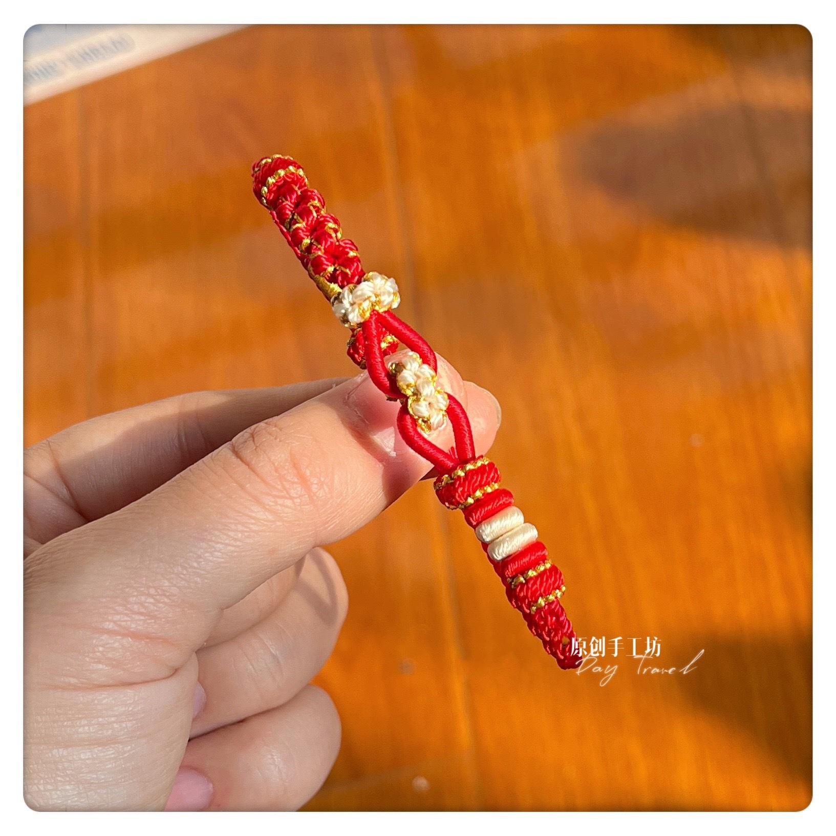2025 New Handmade Beaded Bracelet Jewelry Artistic Souvenir Versatile Women's Red String Hand-Woven for Good Luck