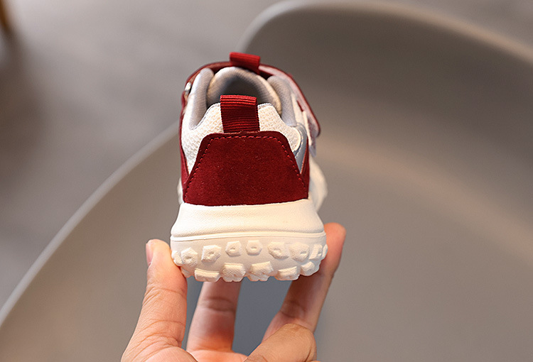 Baskets chunky pour enfant doublées polaire chaussures chaudes_voghion.com