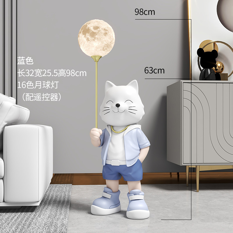 (2개) 창조적 인 곰 거실 바닥 장식품 대형 침실 장식 TV 캐비닛 소파 사이드 라이트 럭셔리 집들이 사업 선물