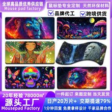 高端制作鼠标垫大号加厚精密锁边护手腕鼠标垫办公跨境热门电脑垫