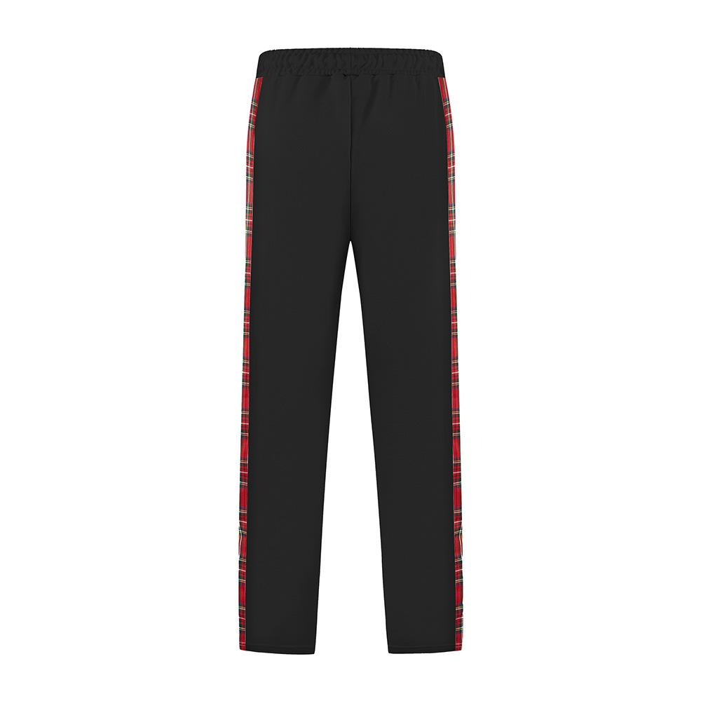 Herren Sweatpants Gerade Freizeithose Mit Schnallengürtel_voghion.com