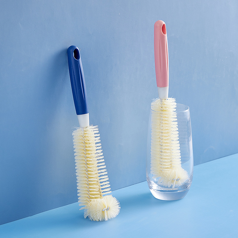 Cup brush cleaning long handle brush artifact Cup cleaning brush pure bucket brush kitchen household lazy bottle brush practical