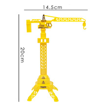 蛋糕烘培摆件工程吊塔施工摆臂模型可旋转吊机生日蛋糕摆件装饰